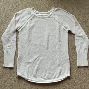 Athleta Varsity Crewneck Knit Pullover Sweater